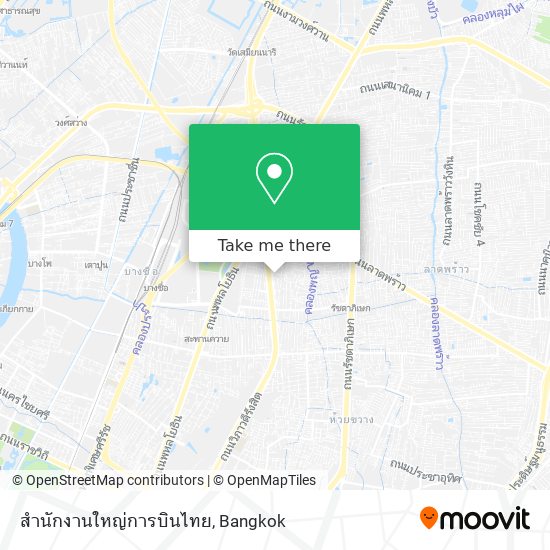 สำนักงานใหญ่การบินไทย map