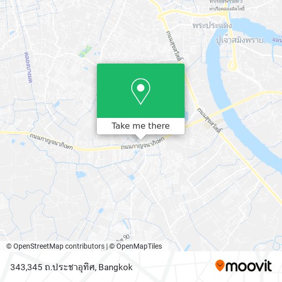 343,345 ถ.ประชาอุทิศ map