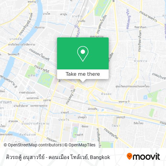 คิวรถตู้ อนุสาวรีย์ - ดอนเมือง โทล์เวย์ map