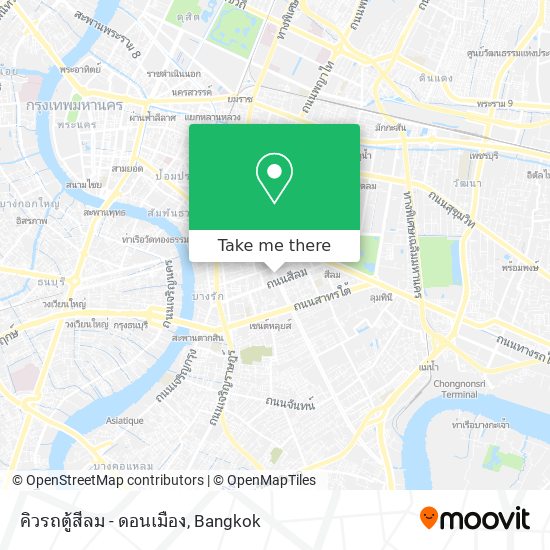 คิวรถตู้สีลม - ดอนเมือง map