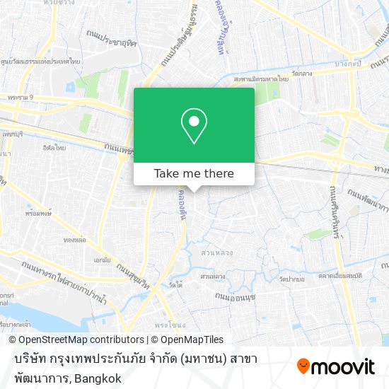 บริษัท กรุงเทพประกันภัย จำกัด (มหาชน) สาขาพัฒนาการ map