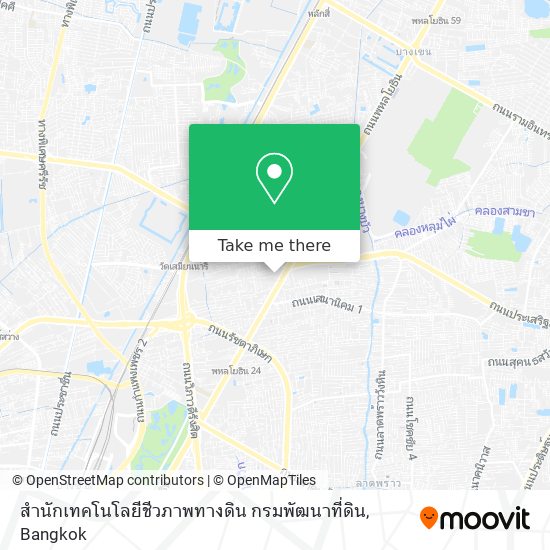 สำนักเทคโนโลยีชีวภาพทางดิน กรมพัฒนาที่ดิน map