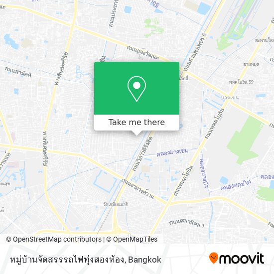 หมู่บ้านจัดสรรรถไฟทุ่งสองห้อง map