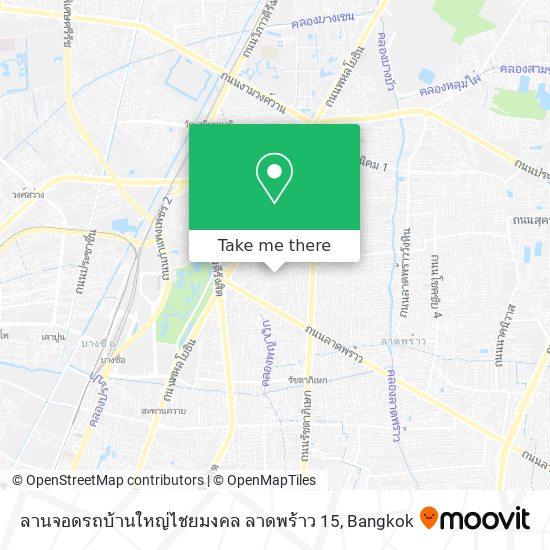 ลานจอดรถบ้านใหญ่ไชยมงคล ลาดพร้าว 15 map