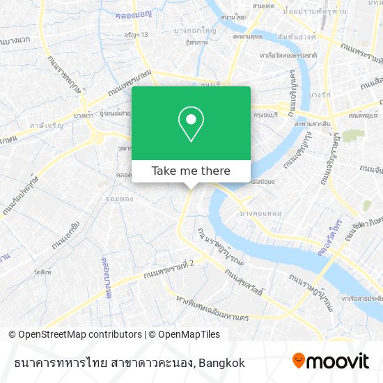 ธนาคารทหารไทย สาขาดาวคะนอง map