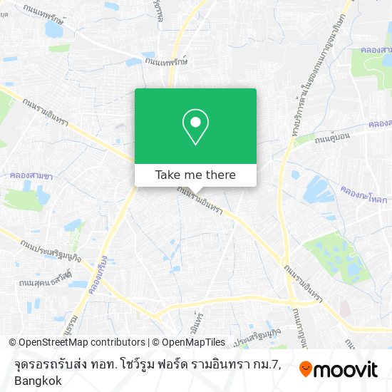 จุดรอรถรับส่ง ทอท. โชว์รูม ฟอร์ด รามอินทรา กม.7 map