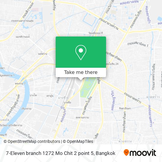 7-Eleven branch 1272 Mo Chit 2 point 5 map