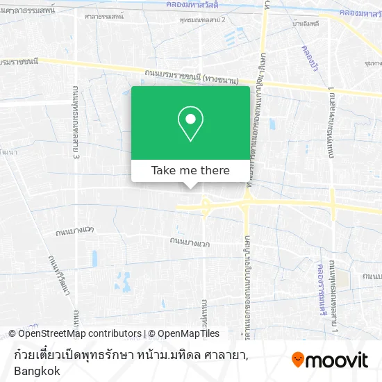 ก๋วยเตี๋ยวเป็ดพุทธรักษา หน้าม.มหิดล ศาลายา map