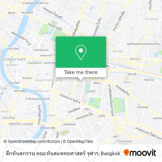 ตึกทันตกรรม คณะทันตแพทยศาสตร์ จุฬาฯ map