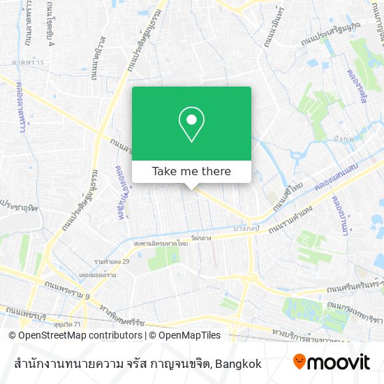 สำนักงานทนายความ จรัส กาญจนขจิต map