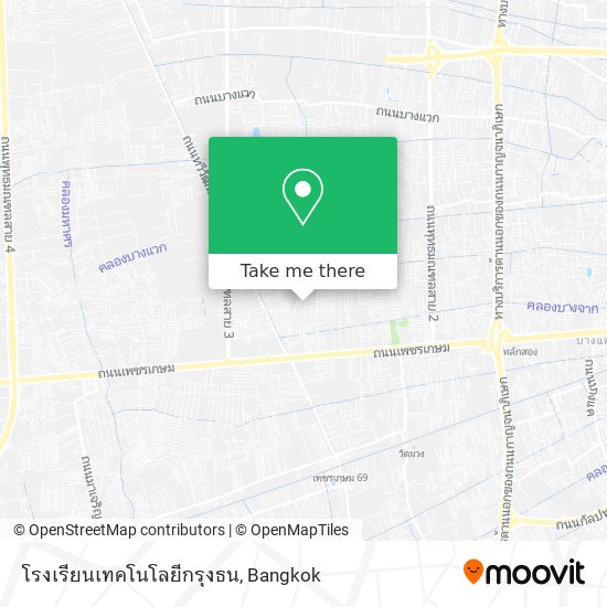 โรงเรียนเทคโนโลยีกรุงธน map