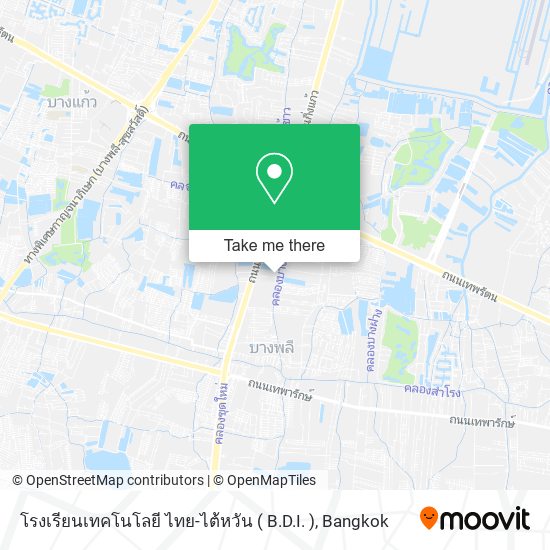 โรงเรียนเทคโนโลยี ไทย-ไต้หวัน ( B.D.I. ) map