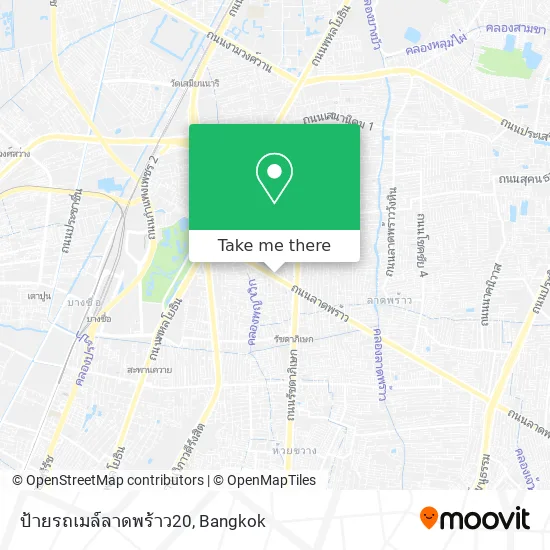 ป้ายรถเมล์ลาดพร้าว20 map
