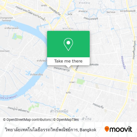 วิทยาลัยเทคโนโลยีอรรถวิทย์พณิชย์การ map