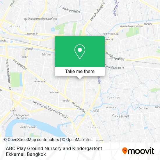 ABC Play Ground Nursery and Kindergartent Ekkamai map