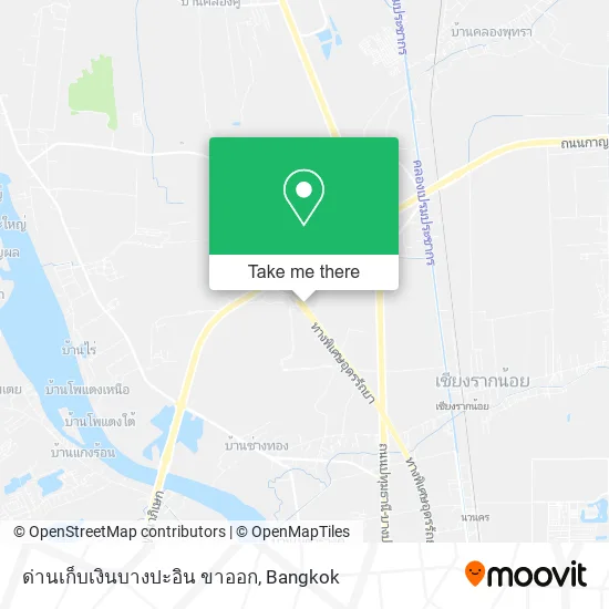 ด่านเก็บเงินบางปะอิน ขาออก map