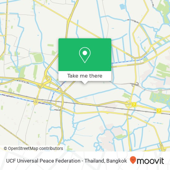 UCF Universal Peace Federation - Thailand map