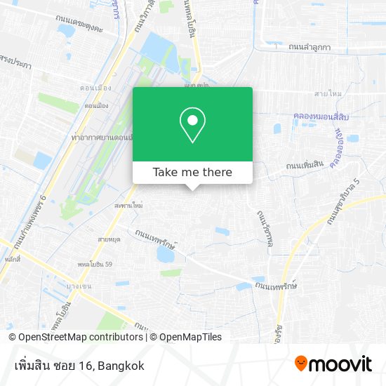 เพิ่มสิน ซอย 16 map