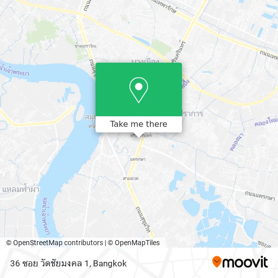 36 ซอย วัดชัยมงคล 1 map