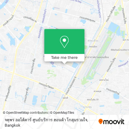 จตุพร ออโต้คาร์ ศูนย์บริการ ฮอนด้า โกสุมรวมใจ map
