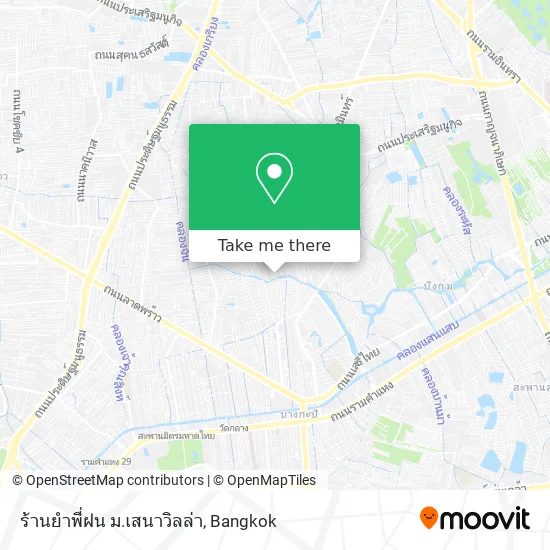 ร้านยำพี่ฝน ม.เสนาวิลล่า map