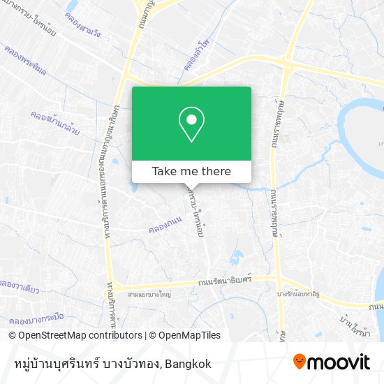 หมู่บ้านบุศรินทร์ บางบัวทอง map