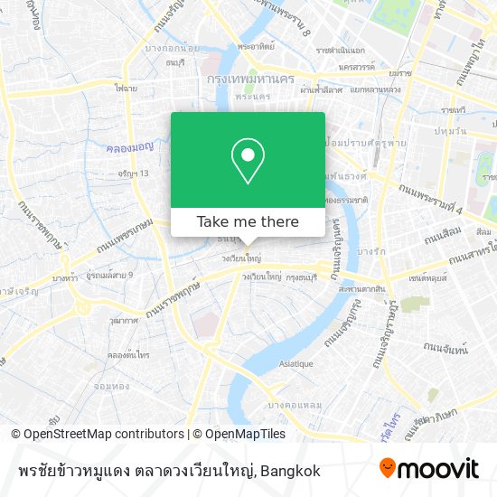พรชัยข้าวหมูแดง ตลาดวงเวียนใหญ่ map