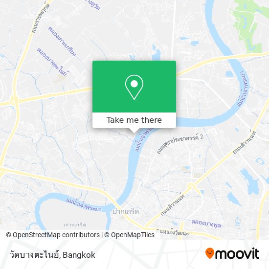 วัดบางตะไนย์ map