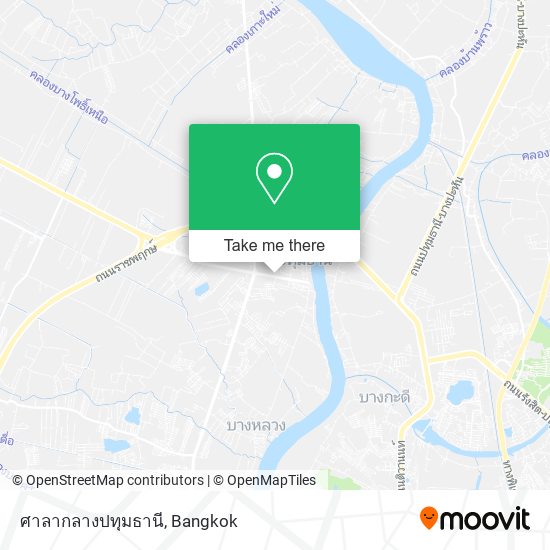 ศาลากลางปทุมธานี map