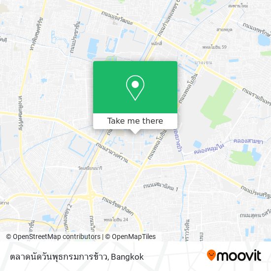 ตลาดนัดวันพุธกรมการข้าว map