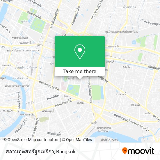 สถานทูตสหรัฐอเมริกา map