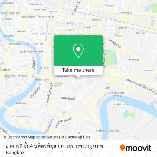 อาคาร9 ชั้น4 บพิตรพิมุข มหาเมฆ มทร.กรุงเทพ map