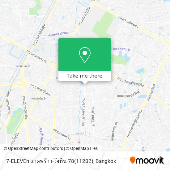 7-ELEVEn ลาดพร้าว-วังหิน 78(11202) map