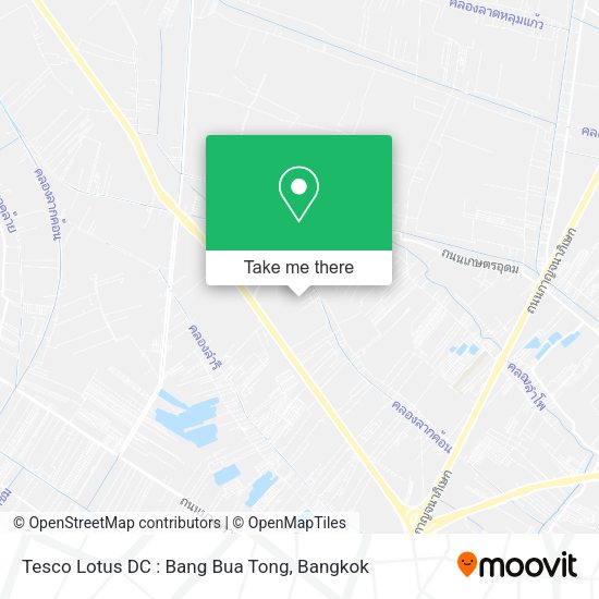 Tesco Lotus DC : Bang Bua Tong map