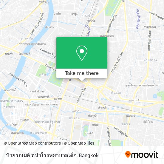 ป้ายรถเมล์ หน้าโรงพยาบาลเด็ก map