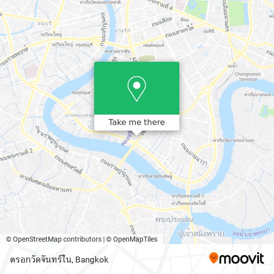 ตรอกวัดจันทร์ใน map