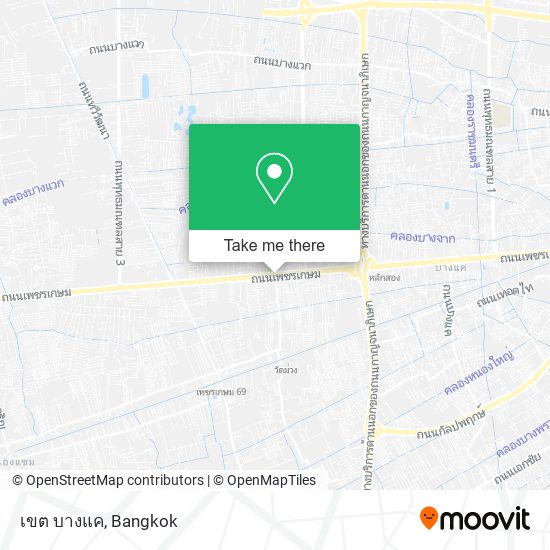 เขต บางแค map