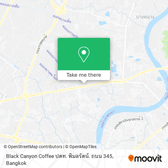 Black Canyon Coffee ปตท. พิมลรัตน์. ถนน 345 map