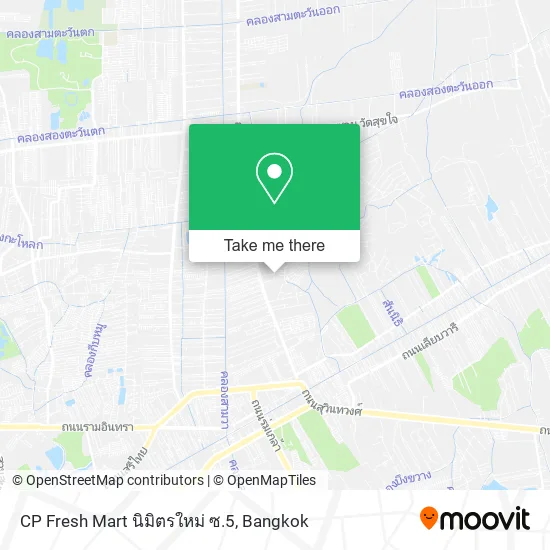 CP Fresh Mart นิมิตรใหม่ ซ.5 map