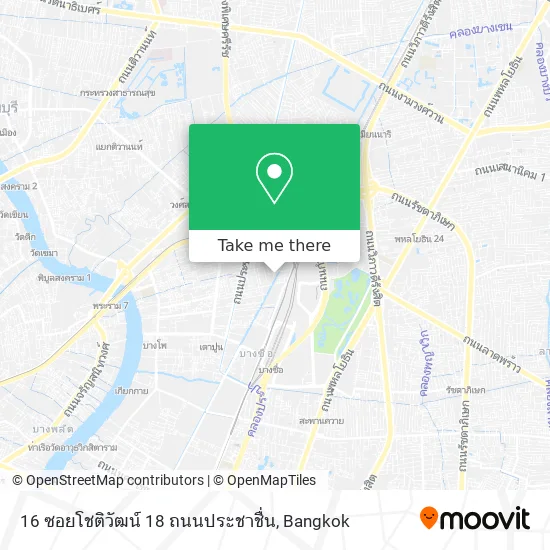 16 ซอยโชติวัฒน์ 18 ถนนประชาชื่น map