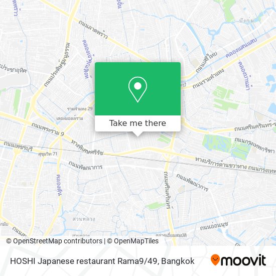 HOSHI Japanese restaurant Rama9 / 49 map