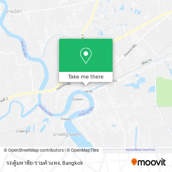 รถตู้มหาชัย-รามคำแหง map