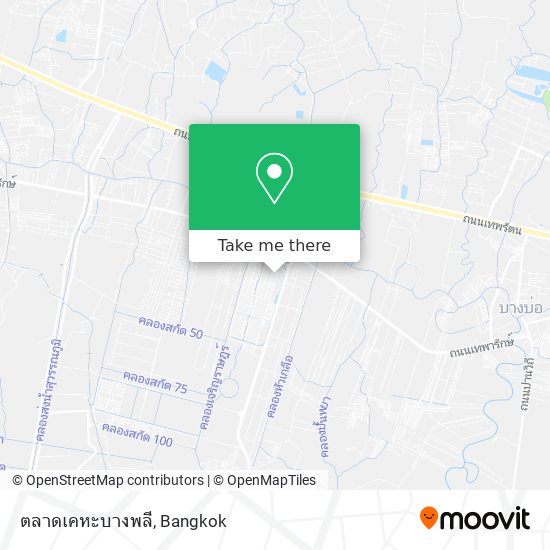 ตลาดเคหะบางพลี map