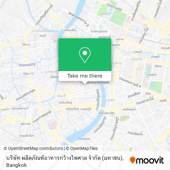 บริษัท ผลิตภัณฑ์อาหารกว้างไพศาล จำกัด (มหาชน) map