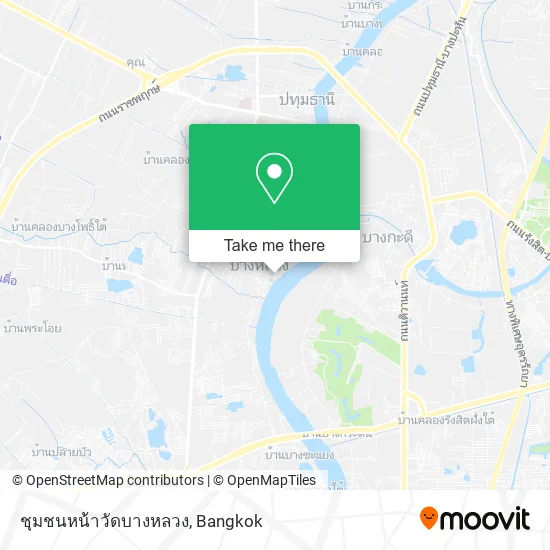 ชุมชนหน้าวัดบางหลวง map