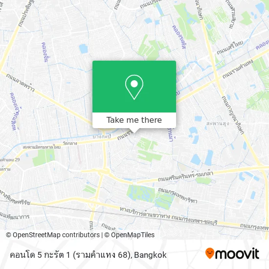 คอนโด 5 กะรัต 1 (รามคำแหง 68) map