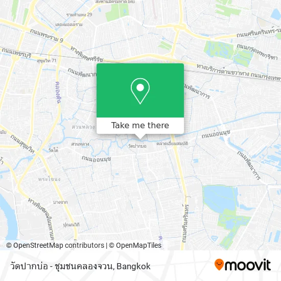 วัดปากบ่อ - ชุมชนคลองจวน map