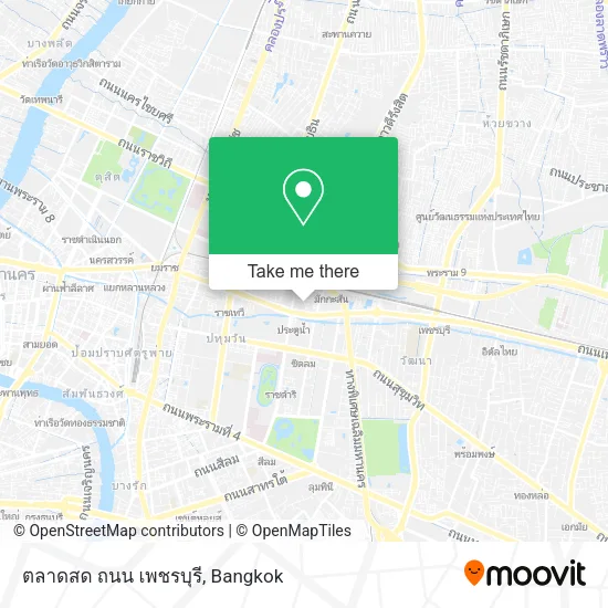 ตลาดสด ถนน เพชรบุรี map