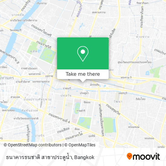 ธนาคารธนชาติ สาขาประตูน้ำ map