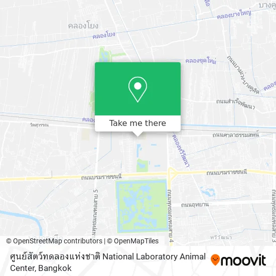 ศูนย์สัตว์ทดลองแห่งชาติ National Laboratory Animal Center map